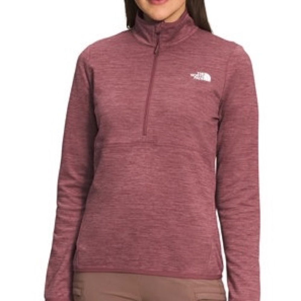The North Face Women's Canyonlands ¼ Zip Midnight Mauve Heather Pullover Size M